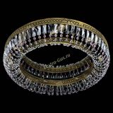 Люстра Венеция Кольцо №8 пластинка под бронзу Розовая в Новокузнецке