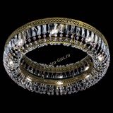 Люстра Венеция Кольцо №8 пластинка под бронзу Розовая в Новокузнецке