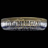 Люстра Венеция Кольцо №8 пластинка под бронзу Синяя в Новокузнецке