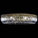 Люстра Венеция Кольцо №8 пластинка под бронзу Синяя в Новокузнецке