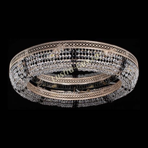 Люстра Венеция Кольцо №8 черная в Новокузнецке Гусь Хрустальный