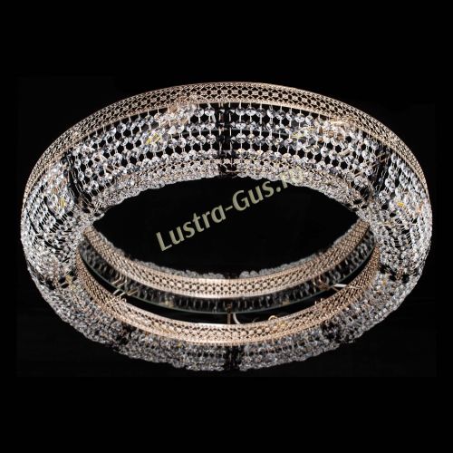 Люстра Венеция Кольцо №8 черная в Новокузнецке Гусь Хрустальный