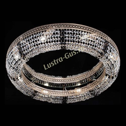 Люстра Венеция Кольцо №8 черная в Новокузнецке Гусь Хрустальный