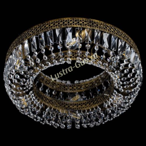 Люстра Венеция Кольцо пластинка под бронзу в Новокузнецке Гусь Хрустальный