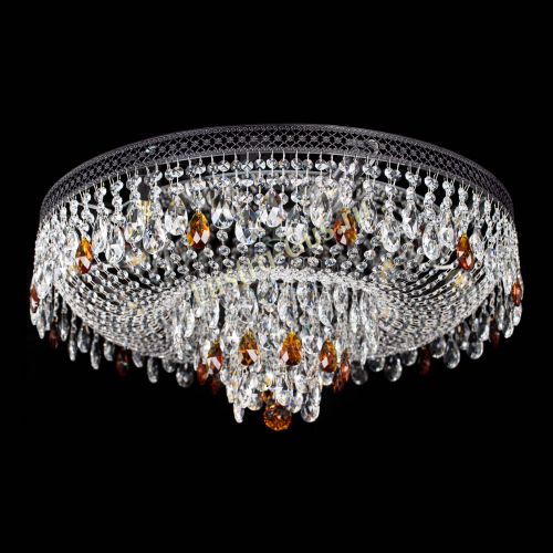 Люстра Венеция Кольцо Черная №8 чайная в Новокузнецке Гусь Хрустальный