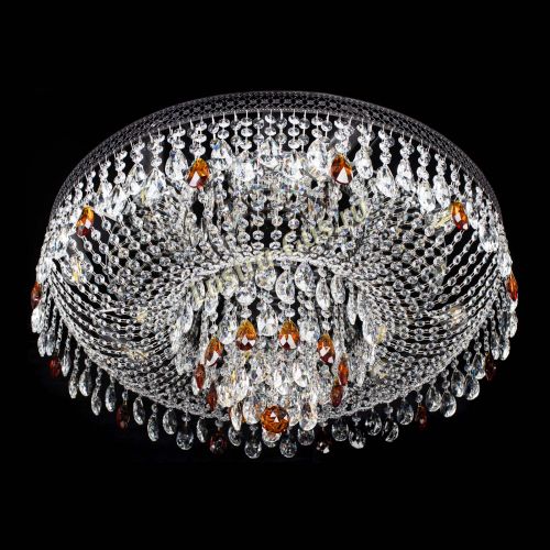 Люстра Венеция Кольцо Черная №8 чайная в Новокузнецке Гусь Хрустальный