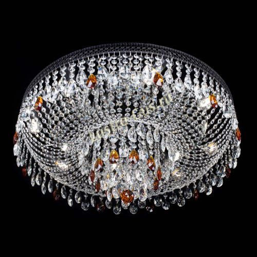 Люстра Венеция Кольцо Черная №8 чайная в Новокузнецке Гусь Хрустальный