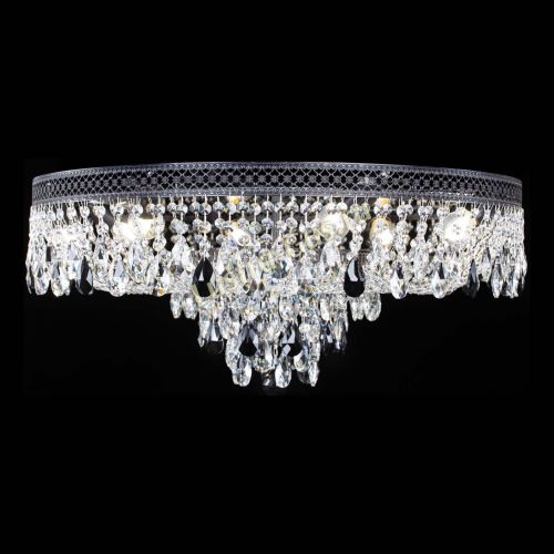 Люстра Венеция Кольцо Черная №8 черная в Новокузнецке Гусь Хрустальный