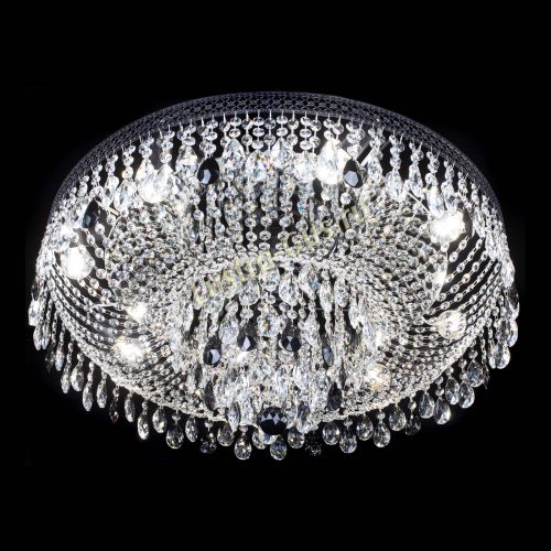 Люстра Венеция Кольцо Черная №8 черная в Новокузнецке Гусь Хрустальный