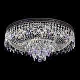 Люстра Венеция Кольцо Черная №8 фиолетовая в Новокузнецке