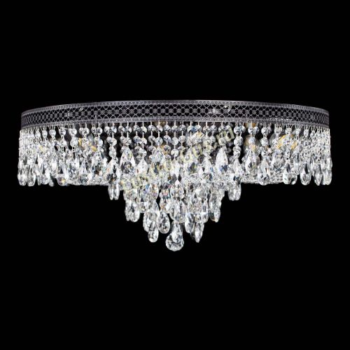 Люстра Венеция Кольцо журавлик №8 черная в Новокузнецке Гусь Хрустальный