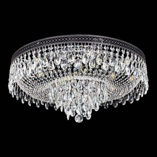 Люстра Венеция Кольцо журавлик №8 черная в Новокузнецке Гусь Хрустальный