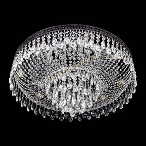 Люстра Венеция Кольцо журавлик №8 черная в Новокузнецке Гусь Хрустальный