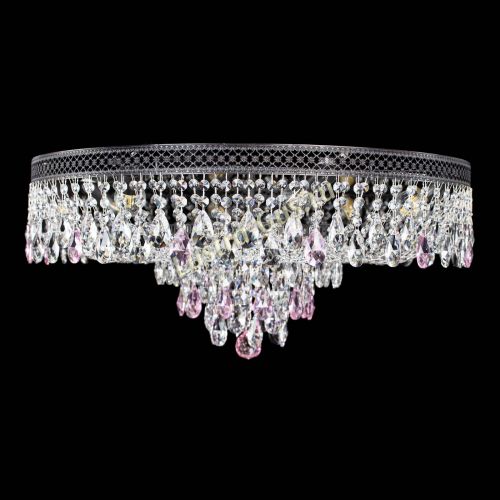 Люстра Венеция Кольцо Черная №8 розовая в Новокузнецке Люстра Венеция Кольцо Черная №8 розовая в Новокузнецке