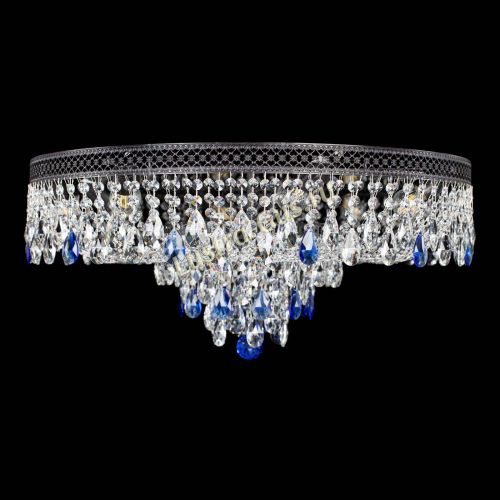 Люстра Венеция Кольцо Черная №8 синяя в Новокузнецке Люстра Венеция Кольцо Черная №8 синяя в Новокузнецке