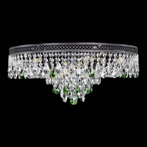 Люстра Венеция Кольцо Черная №8 зеленая в Новокузнецке Люстра Венеция Кольцо Черная №8 зеленая в Новокузнецке