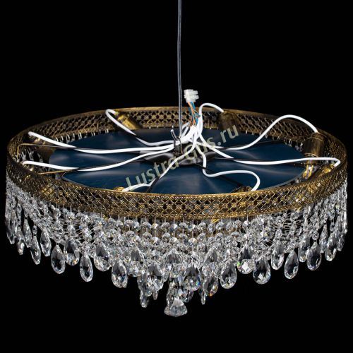 Люстра Венеция Кольцо журавлик №8 под бронзу в Новокузнецке Гусь Хрустальный