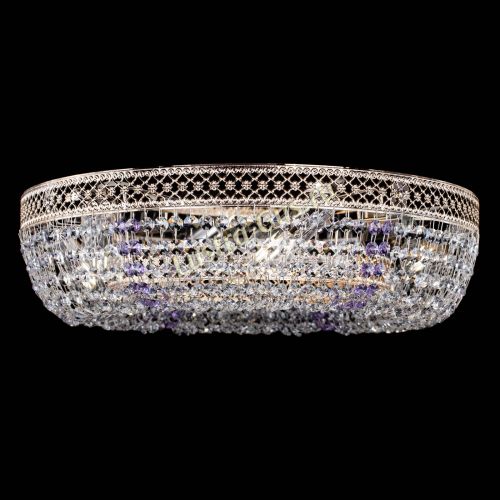 Люстра Венеция Кольцо фиолетовая в Новокузнецке Гусь Хрустальный