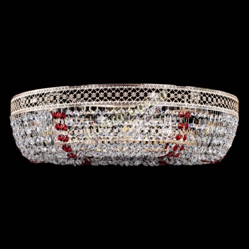 Люстра Венеция Кольцо красная в Новокузнецке Гусь Хрустальный