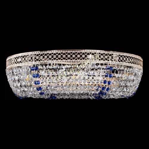 Люстра Венеция Кольцо синяя в Новокузнецке Гусь Хрустальный