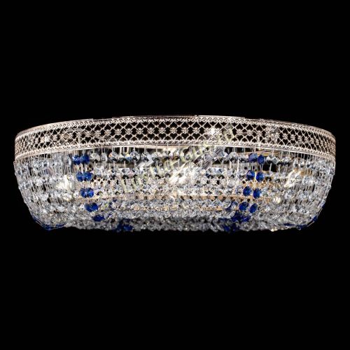 Люстра Венеция Кольцо синяя в Новокузнецке Гусь Хрустальный