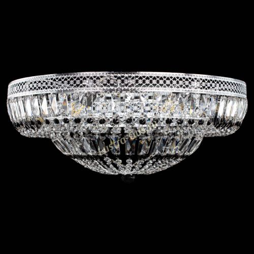 Люстра Венеция Купол пластинка 600 Черная в Новокузнецке Гусь Хрустальный