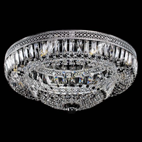 Люстра Венеция Купол пластинка 600 Черная в Новокузнецке Гусь Хрустальный