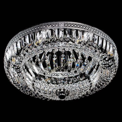 Люстра Венеция Купол пластинка 600 Черная в Новокузнецке Гусь Хрустальный