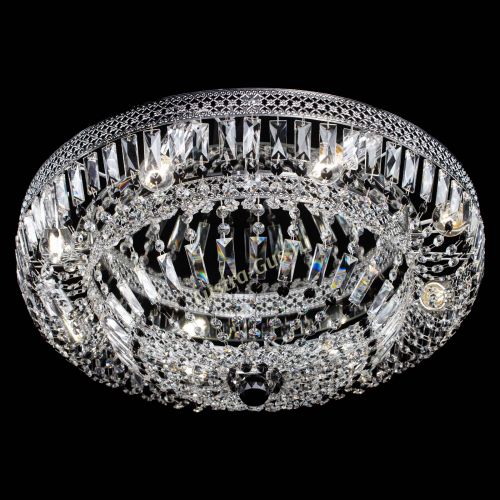 Люстра Венеция Купол пластинка 600 Черная в Новокузнецке Гусь Хрустальный