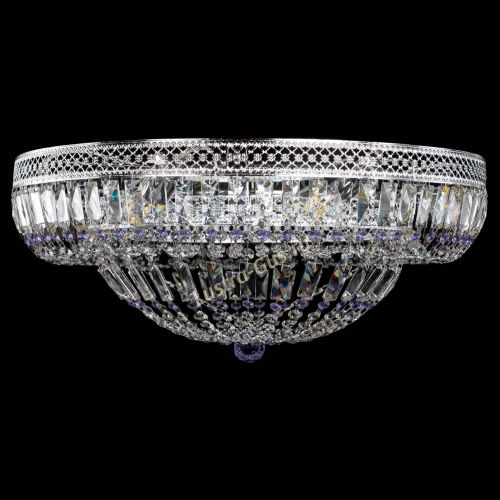 Люстра Венеция Купол пластинка 600 Фиолетовая в Новокузнецке Гусь Хрустальный