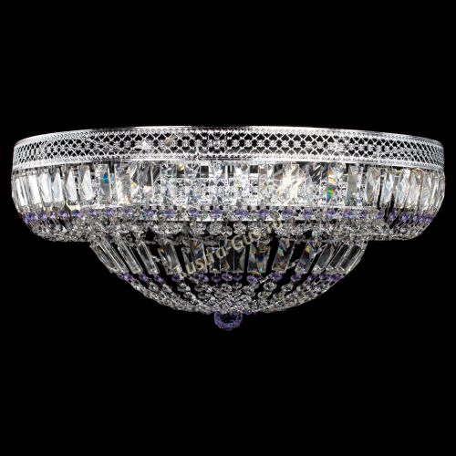 Люстра Венеция Купол пластинка 600 Фиолетовая в Новокузнецке Гусь Хрустальный