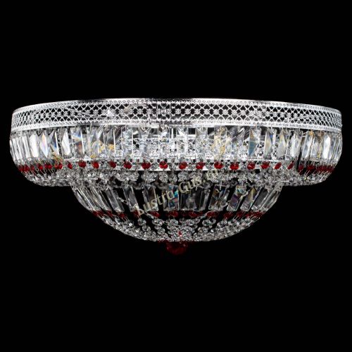 Люстра Венеция Купол пластинка 600 Красная в Новокузнецке Люстра Венеция Купол пластинка 600 Красная в Новокузнецке