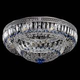 Люстра Венеция Купол пластинка 600 Синяя в Новокузнецке Люстра Венеция Купол пластинка 600 Синяя в Новокузнецке