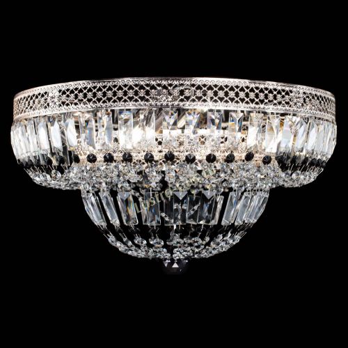 Люстра Венеция Купол пластинка Черная в Новокузнецке Гусь Хрустальный