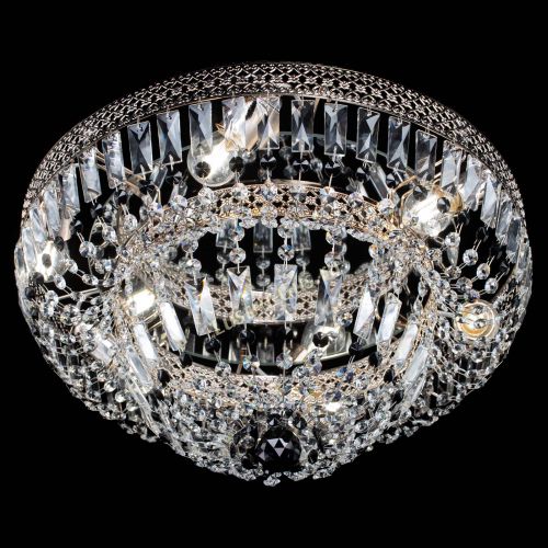 Люстра Венеция Купол пластинка Черная в Новокузнецке Гусь Хрустальный