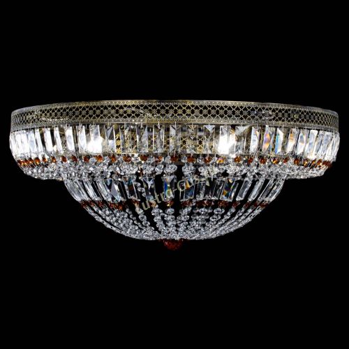 Люстра Венеция Купол пластинка под бронзу Чайная в Новокузнецке Гусь Хрустальный