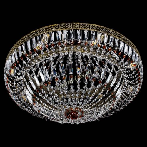 Люстра Венеция Купол пластинка под бронзу Чайная в Новокузнецке Гусь Хрустальный