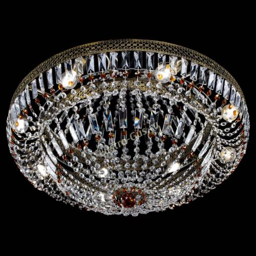 Люстра Венеция Купол пластинка под бронзу Чайная в Новокузнецке Гусь Хрустальный