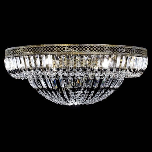 Люстра Венеция Купол пластинка под бронзу Черная в Новокузнецке Гусь Хрустальный