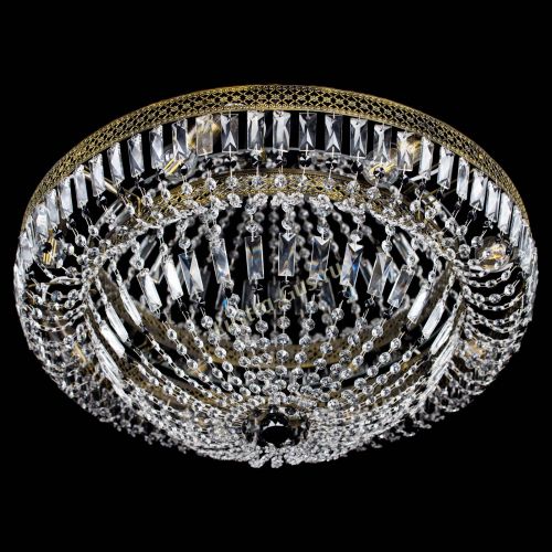 Люстра Венеция Купол пластинка под бронзу Черная в Новокузнецке Гусь Хрустальный