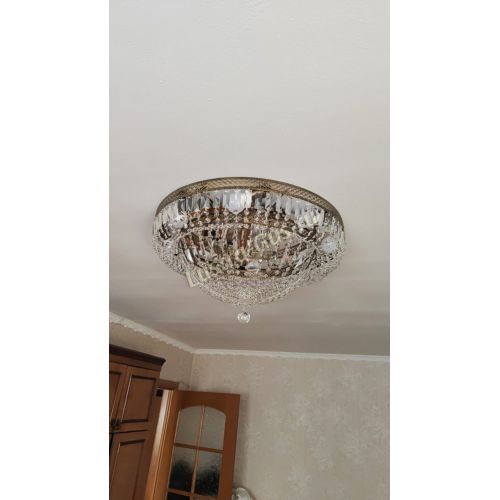 Люстра Венеция Купол пластинка под бронзу в Новокузнецке Гусь Хрустальный