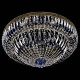 Люстра Венеция Купол пластинка под бронзу Синяя в Новокузнецке