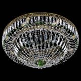 Люстра Венеция Купол пластинка под бронзу Зеленая в Новокузнецке