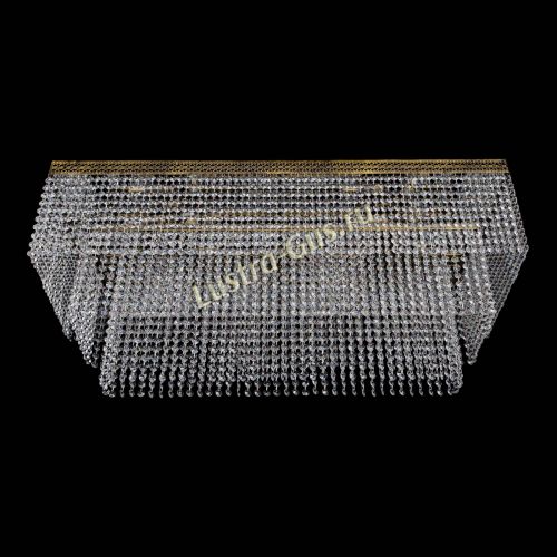 Люстра Прямоугольник Венеция №8 под бронзу в Новокузнецке Гусь Хрустальный