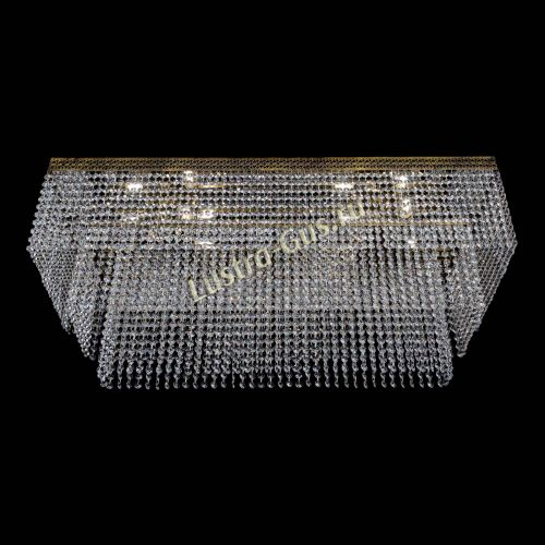 Люстра Прямоугольник Венеция №8 под бронзу в Новокузнецке Гусь Хрустальный