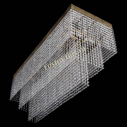 Люстра Прямоугольник Венеция №8 под бронзу в Новокузнецке Гусь Хрустальный