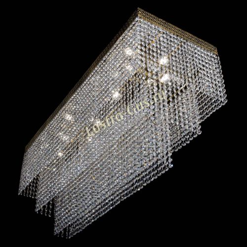 Люстра Прямоугольник Венеция №8 под бронзу в Новокузнецке Гусь Хрустальный