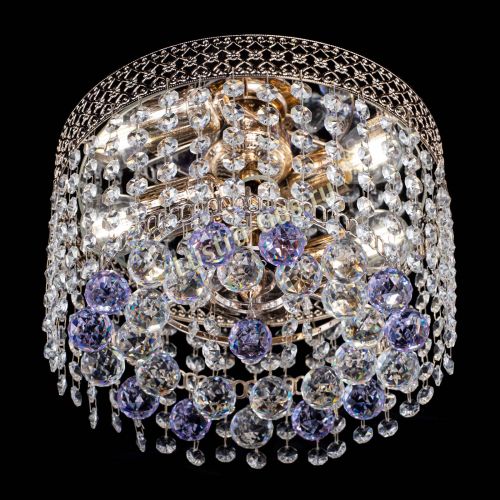 Люстра Венеция шар №2 фиолетовая в Новокузнецке Гусь Хрустальный