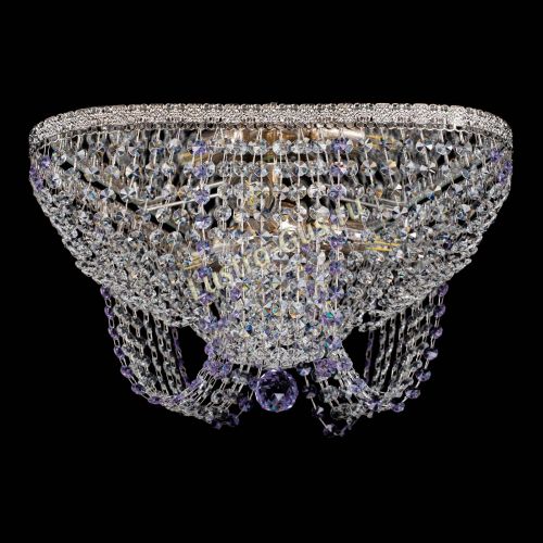 Люстра Верона Токката №5 фиолетовая в Новокузнецке Гусь Хрустальный
