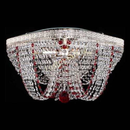 Люстра Верона Токката №5 красная в Новокузнецке Гусь Хрустальный